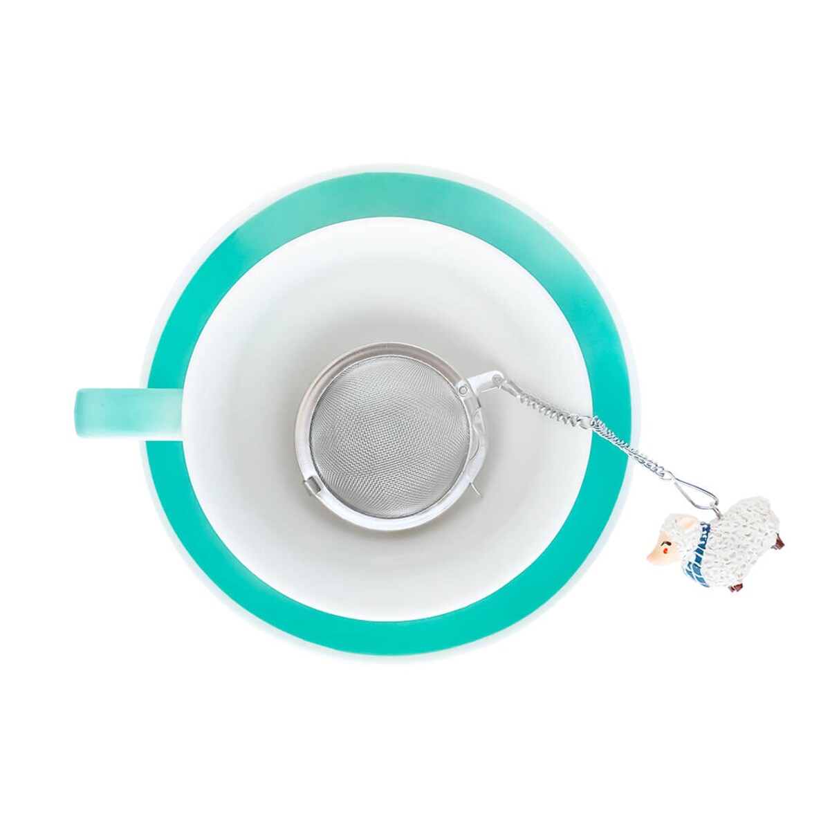 Metalowy zaparzacz owca kulka - idealny do parzenia herbaty, ziół, wielokrotnego użytku prezent upominek na walentynki dla żony dziewczyny kobiety narzeczonej