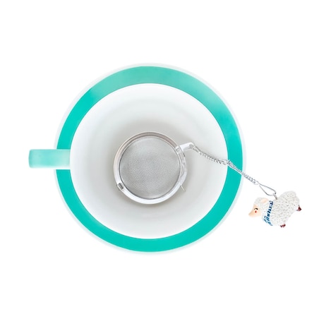 Metalowy zaparzacz owca kulka - idealny do parzenia herbaty, ziół, wielokrotnego użytku prezent upominek na walentynki dla żony dziewczyny kobiety narzeczonej