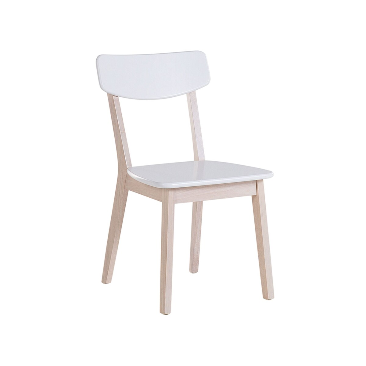 Zestaw 2 krzeseł do jadalni biały SANTOS