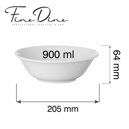 Miska bufetowa Pure Bianco 900ml, 210mm