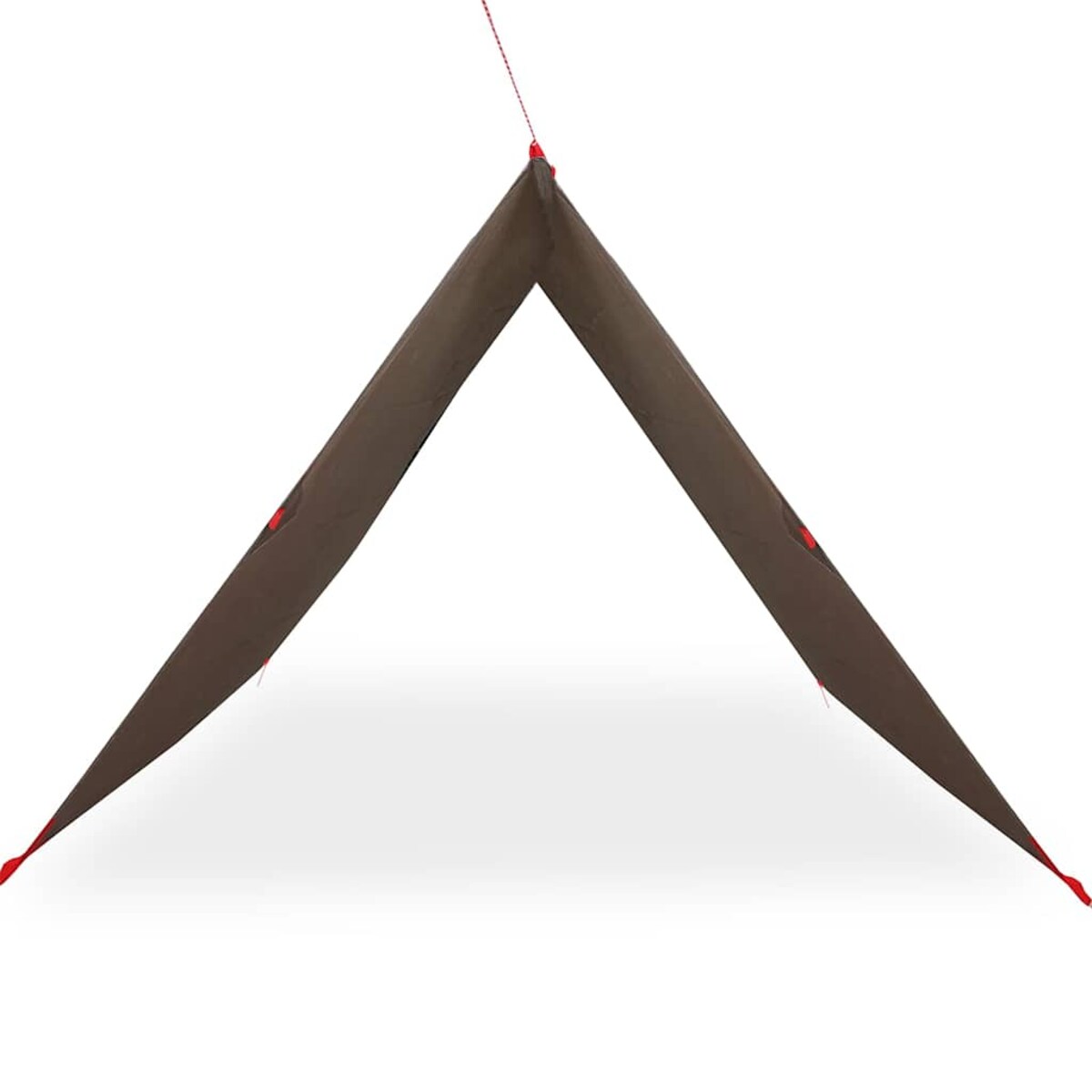 vidaXL Płachta biwakowa, brązowa, 306x306 cm, wodoszczelna