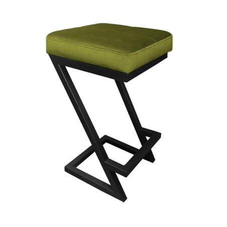 Hoker niski ZAZU BL VELVET oliwkowy