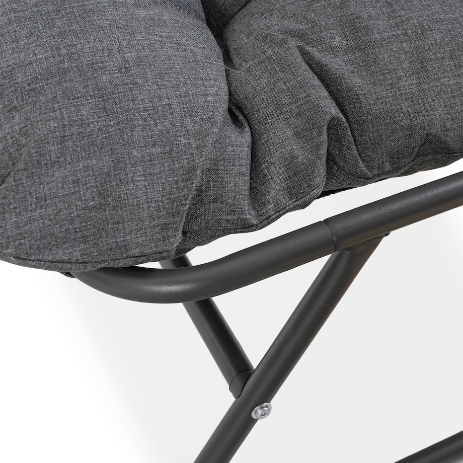 Zestaw Mebli Ogrodowych Wypoczynkowy Na Taras Ogród Działkę Szary MEGARA