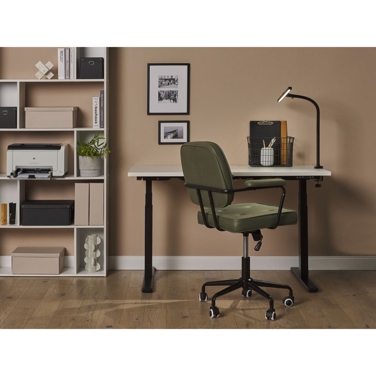 Lampa biurkowa zaciskowa czarna AURIGA