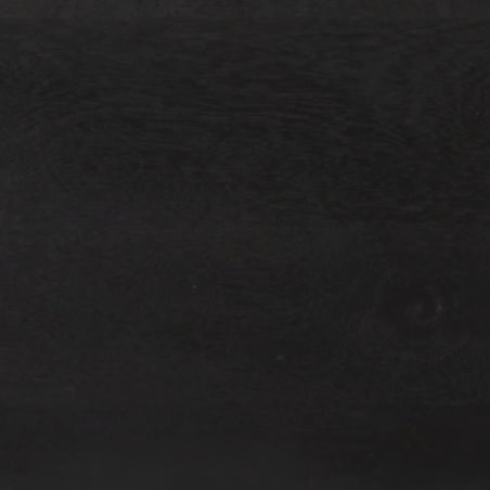 vidaXL Szafka, czarno-złota, 110x30x75 cm, lite drewno mango