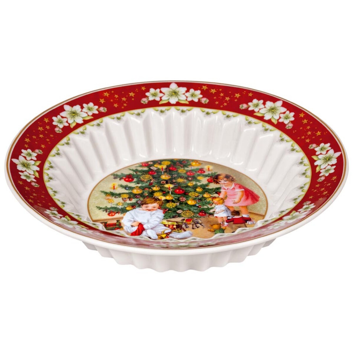 Miska S Dzieci przy choince (edycja 2022) Toy's Fantasy, 17 x 3.5 cm, Villeroy & Boch