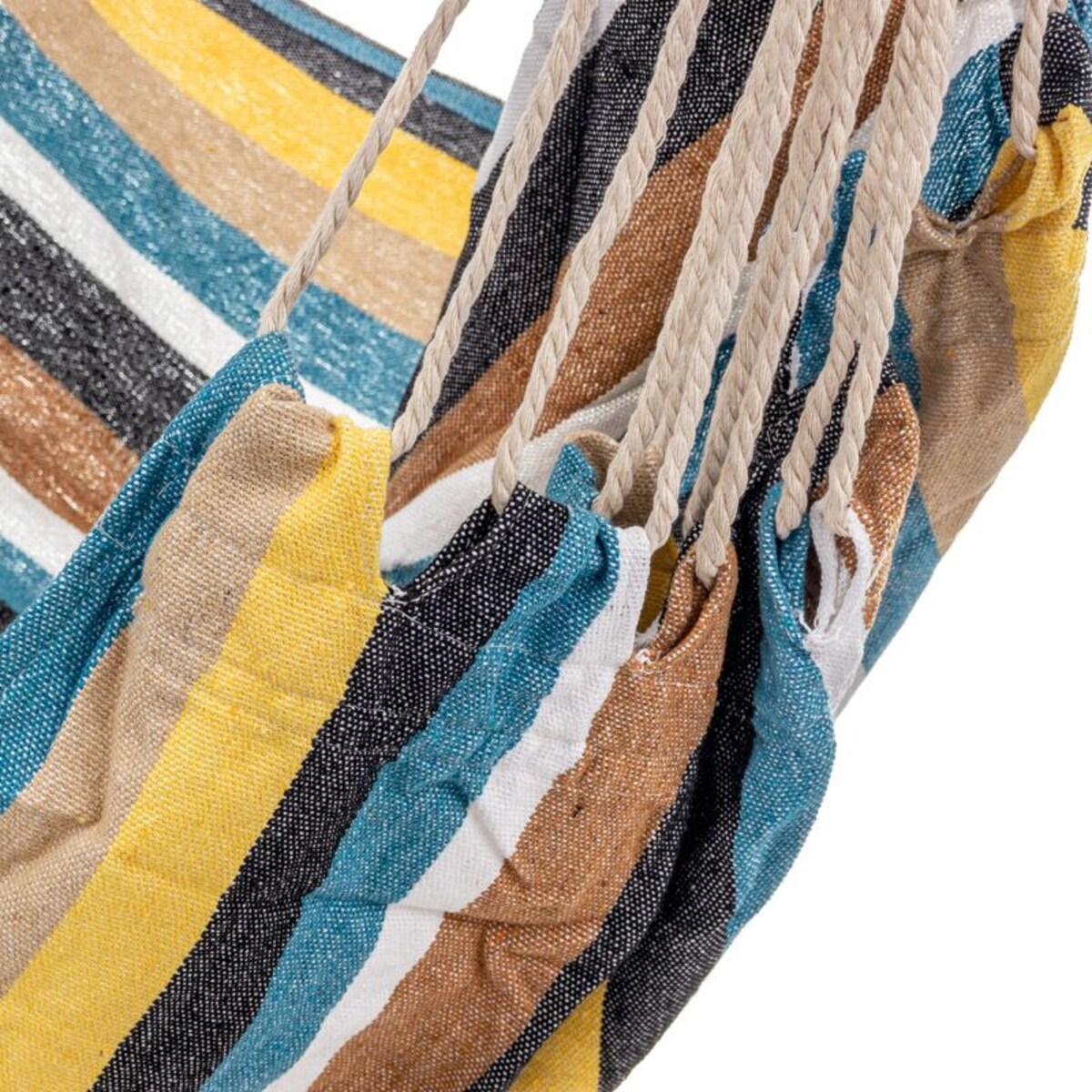 Wiszące krzesło brazylijskie ze stelażem niebieskie