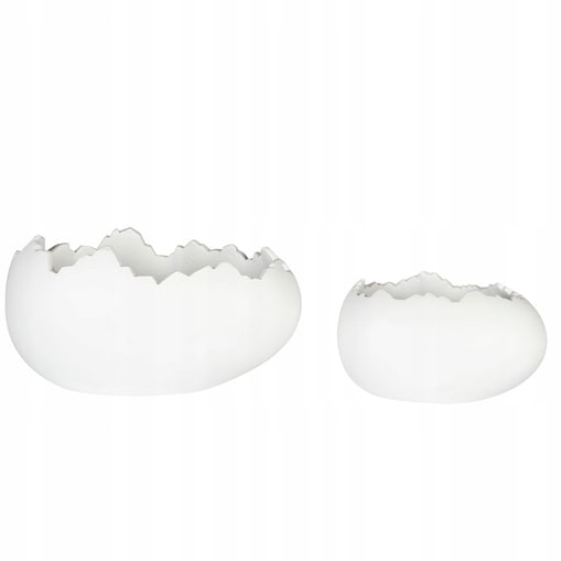 DONICZKA WIELKANOCNA ZAJĄC BIAŁA WIELKANOC PREZENT KWIATY JAJKO JAJO 2 szt