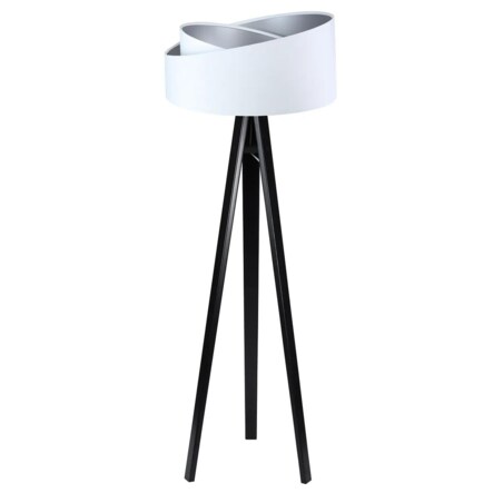 Lampa stojąca GEMSTONE biała/srebrna/czarna