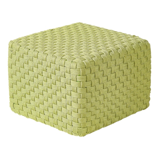Puf ogrodowy 50 x 50 x 35 cm zielony NALLI