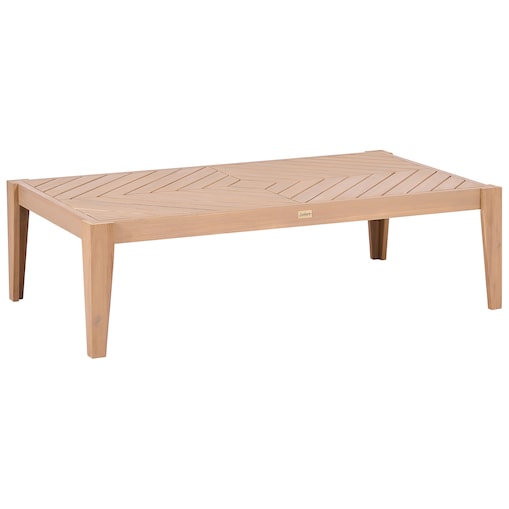 Stolik kawowy ogrodowy RIVELLO 123 cm 68 cm Drewno akacjowe Jasnobrązowy