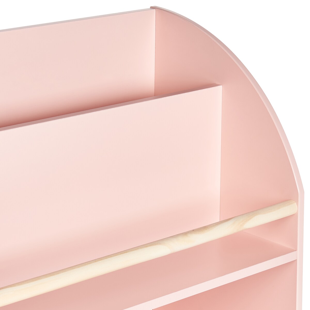 Regał na książki 3 półki LILOET 102 cm Pastelowy róż