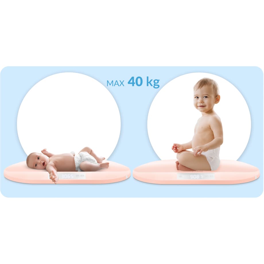 Waga dla niemowlęca elektroniczna dziecięca do 40kg Nukido