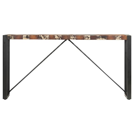 vidaXL Stolik typu konsola, 150 x 35 x 76 cm, lite drewno z odzysku