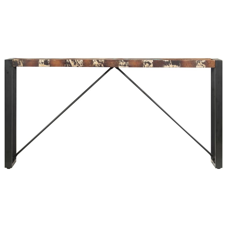 vidaXL Stolik typu konsola, 150 x 35 x 76 cm, lite drewno z odzysku