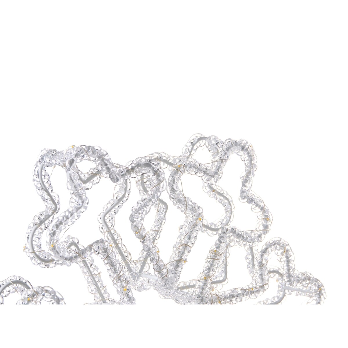 Dekoracja ogrodowa LED SILVERAN Śnieżynka 28 cm Biały