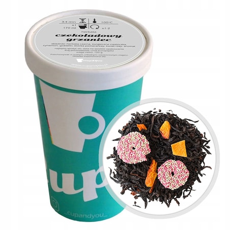 Herbata czarna CZEKOLADOWY GRZANIEC świąteczna czekolada z przyprawami 120g