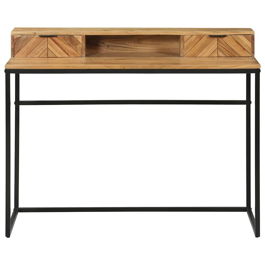 vidaXL Biurko z szufladą Brązowy 110 x 50 x 87 cm Lite drewno akacjowe
