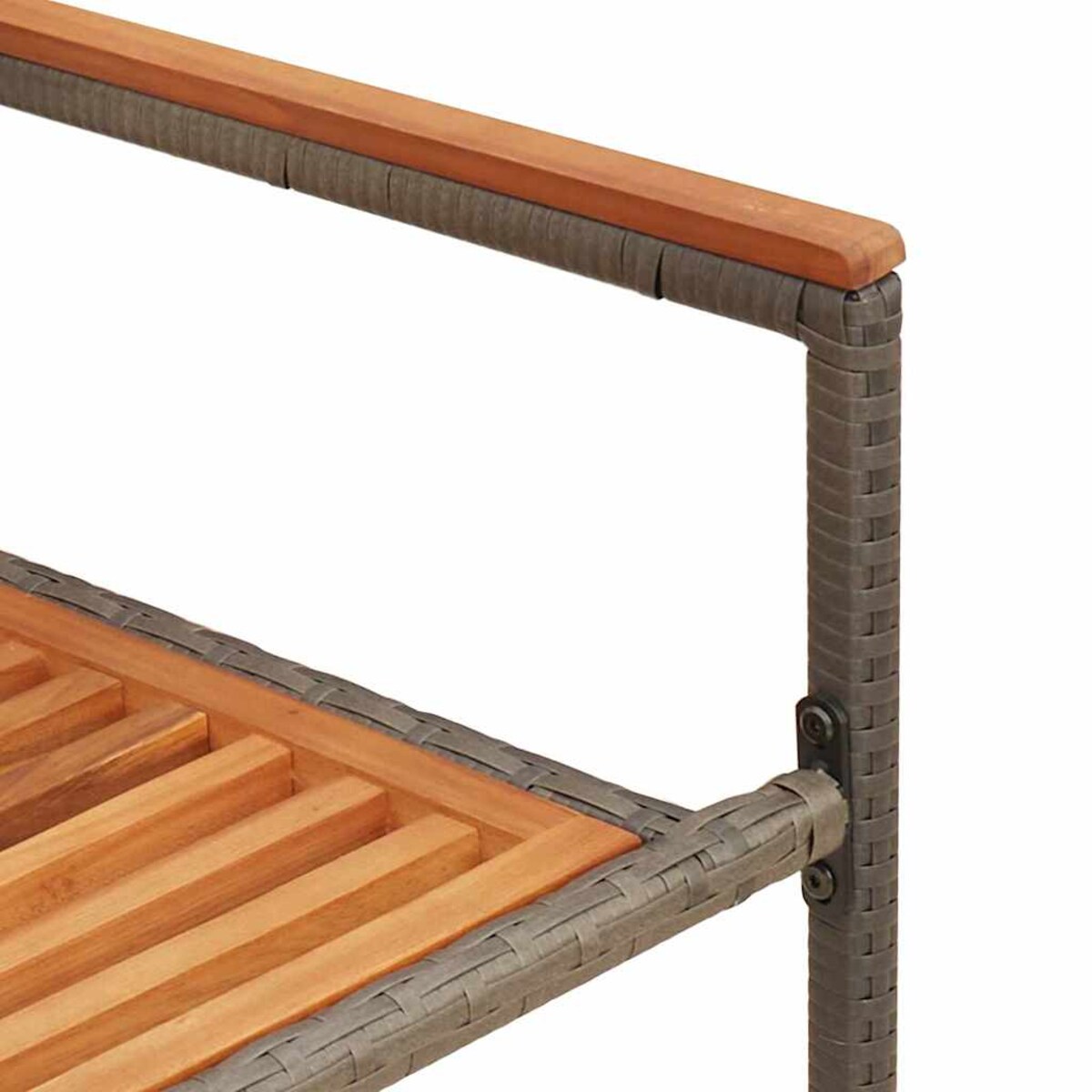 vidaXL Zestaw krzeseł ogrodowych 2 pcs Brązowy i szary