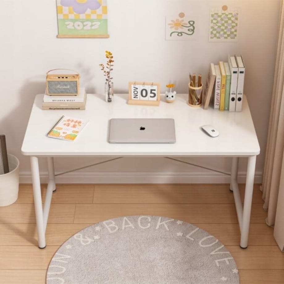 Biurko komputerowe młodzieżowe stolik białe nowoczesne loft duże 100 cm
