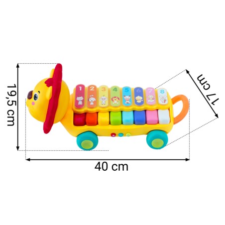 Zabawka interaktywna cymbałki organki pianinko Ricokids