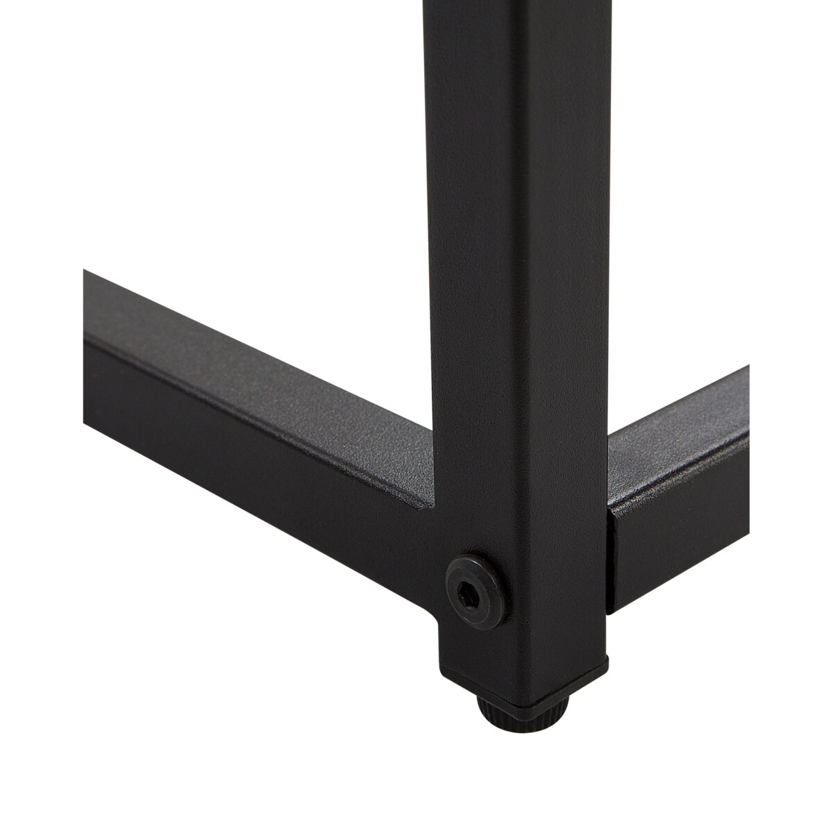 Konsola DELANO Szkło hartowane Marmur/ czarny