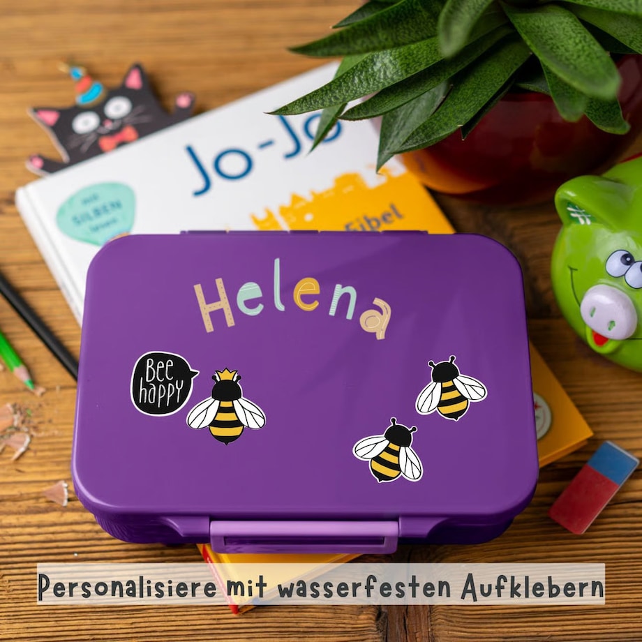 LEKKABOX CLASSIC śniadaniówka z przegródkami, Lilac