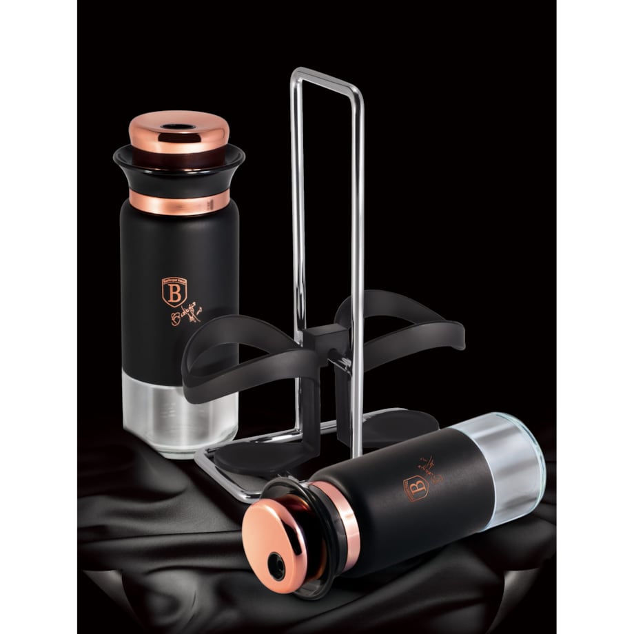 Solniczka i Pieprzniczka Zestaw Black Rose BerlingerHaus BH-1994