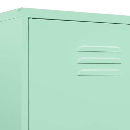 vidaXL Szafa, miętowa, 90x50x180 cm, stalowa
