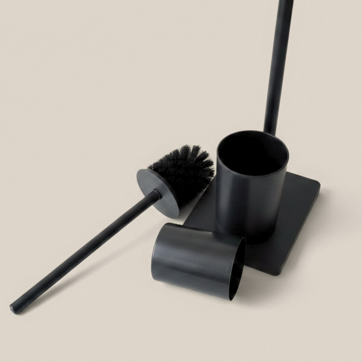 Szczotka do WC z bambusowym uchwytem na papier toaletowy ISME, 66 cm