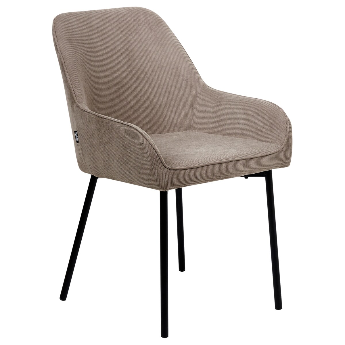 Zestaw 2 krzeseł do jadalni LOVERNA Sztruks Beżowy