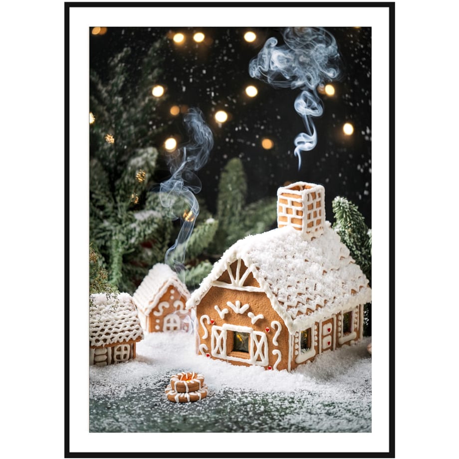 Poster Story, Plakat, Obraz - Świąteczna Chatka, wymiary 50 x 70 cm