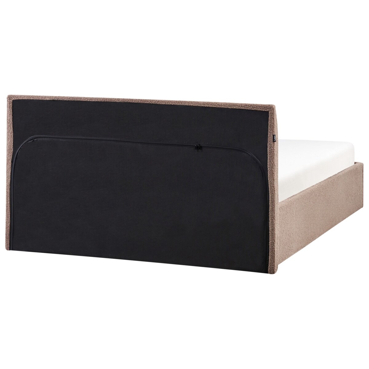 Łóżko z pojemnikiem Boucle ORBEY 140 x 200 cm Brązowy