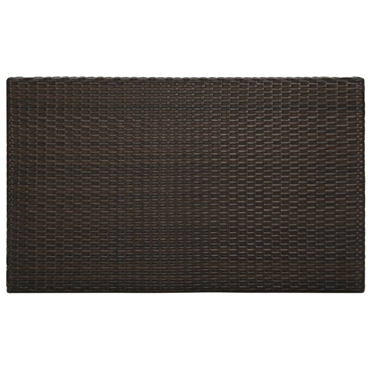vidaXL Ogrodowy stolik barowy, brązowy, 100x60,5x110,5 cm, polirattan