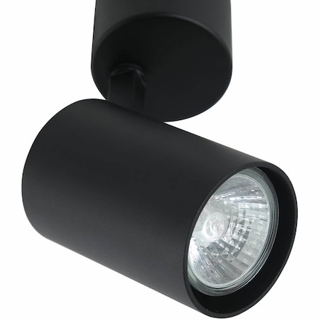 Regulowana LAMPA sufitowa Tuka Nero Orlicki Design metalowa OPRAWA spot tuba czarna