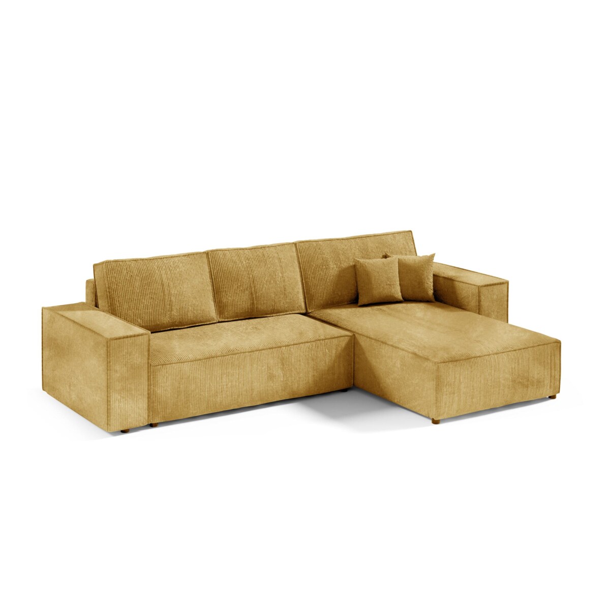 Narożnik MILLE L z funkcją spania, sztruks, Kolor: POSO 01