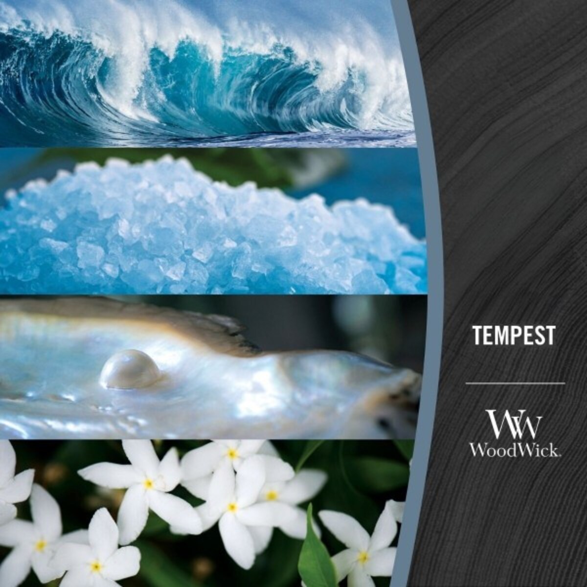 WoodWick świeca duża TEMPEST