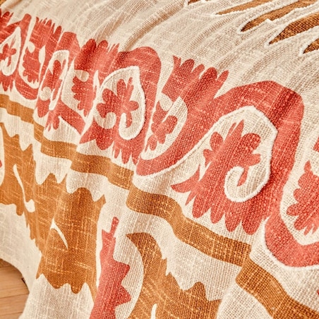 Narzuta bawełniana, terracotta, 240x260 cm, Sienna