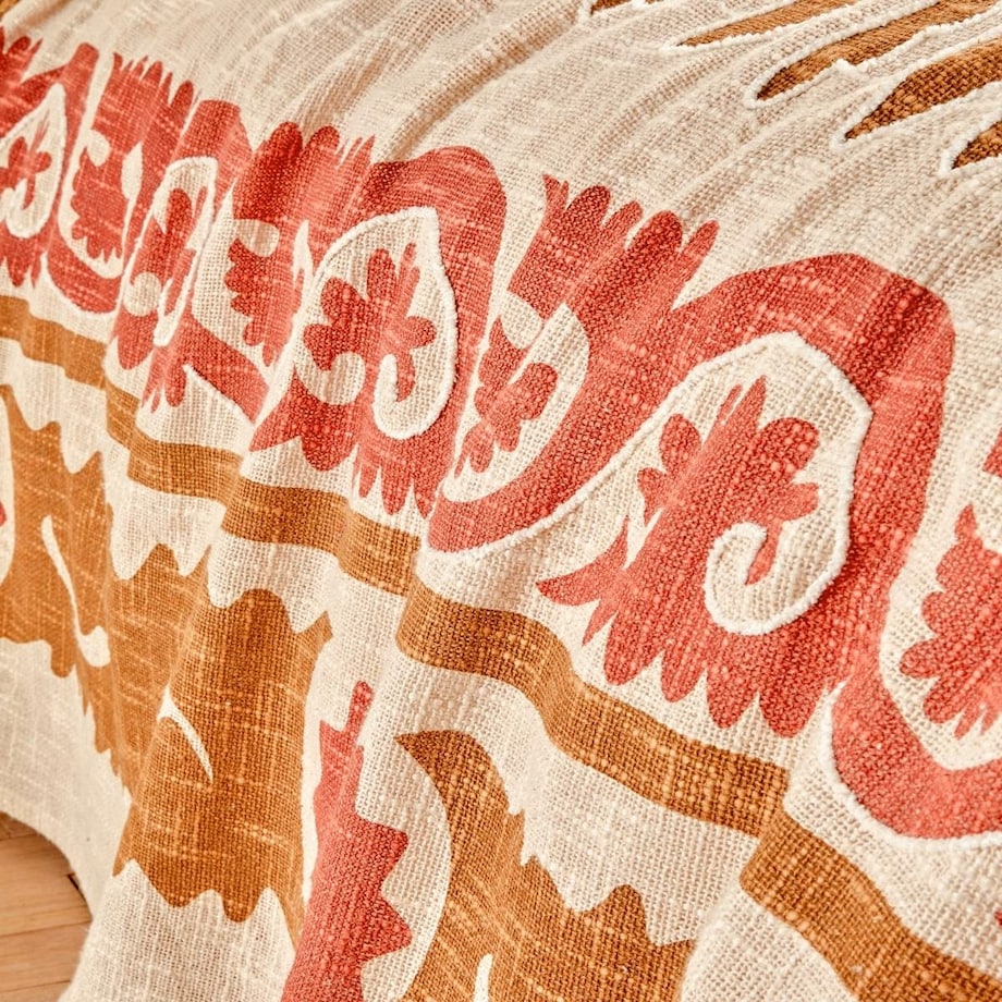 Narzuta bawełniana, terracotta, 240x260 cm, Sienna