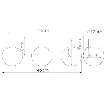 Plafon BULBO 3 naturalne drewno