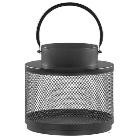 Lampion metalowy 19 cm czarny YAMDENA
