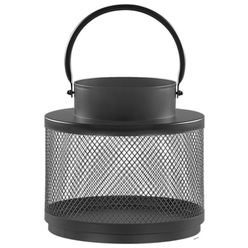 Lampion metalowy 19 cm czarny YAMDENA