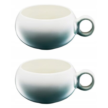 FILIŻANKA kubek CERAMIKA 2x 400 ml na kawę herbatę napoje efektowny design