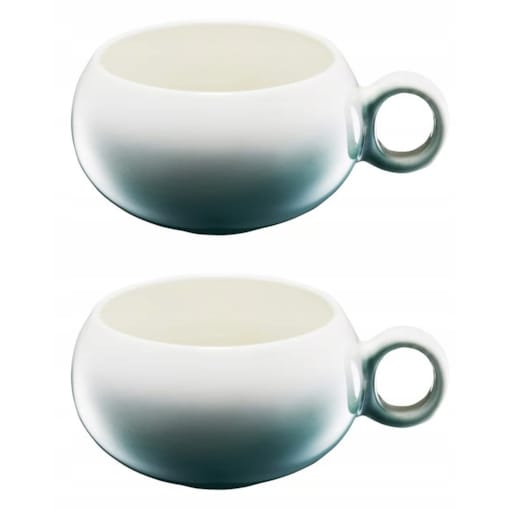 FILIŻANKA kubek CERAMIKA 2x 400 ml na kawę herbatę napoje efektowny design