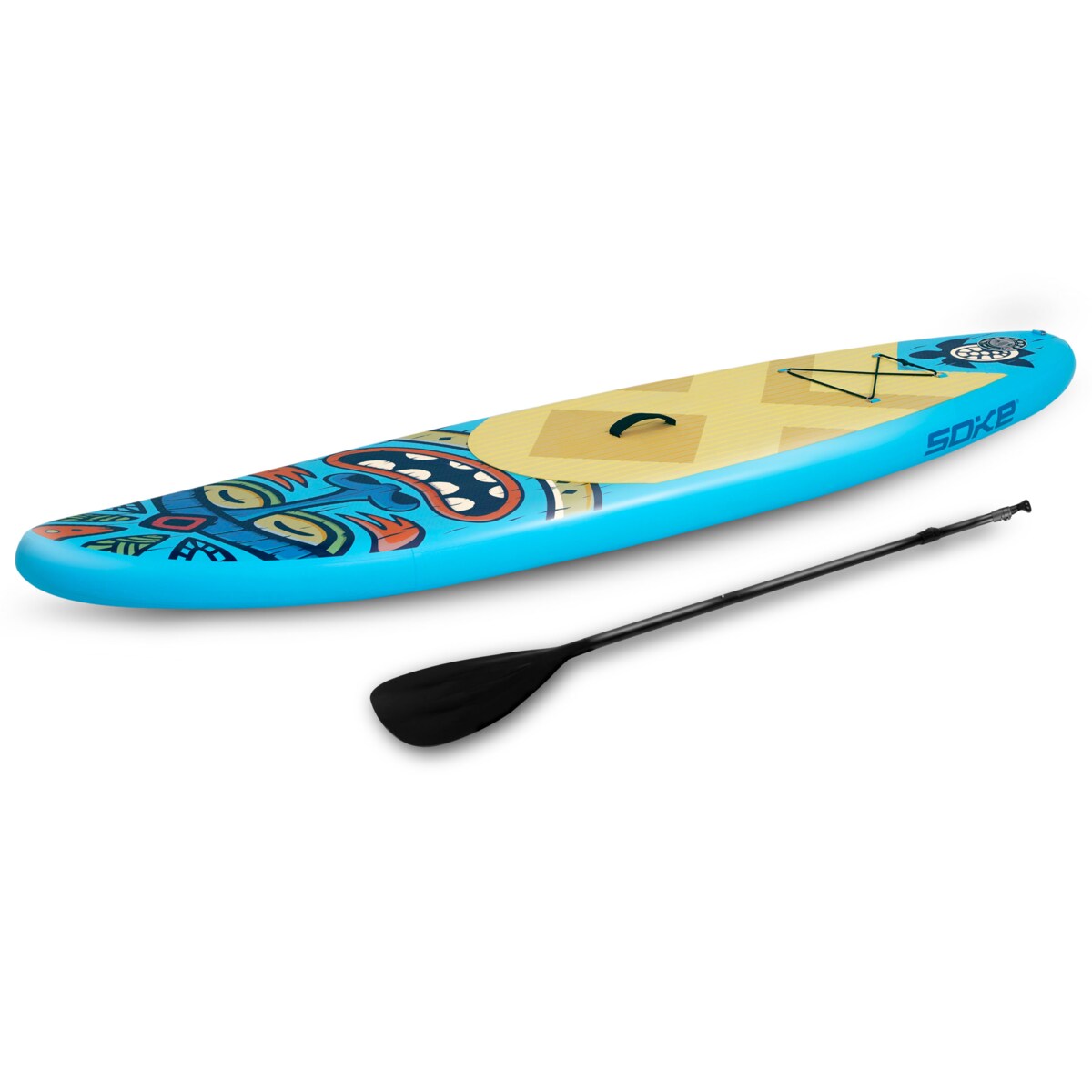 Deska SUP do pływania pompowana Paddle Aquasurf 275cm Soke ZESTAW