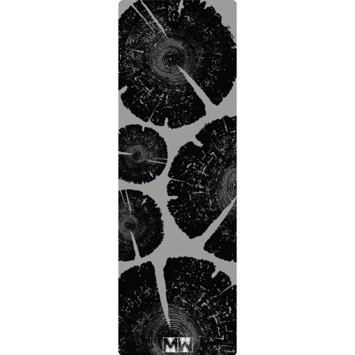 Mata do jogi z kauczuku z warstwą mikrofibry 4mm, wzór TIMBER