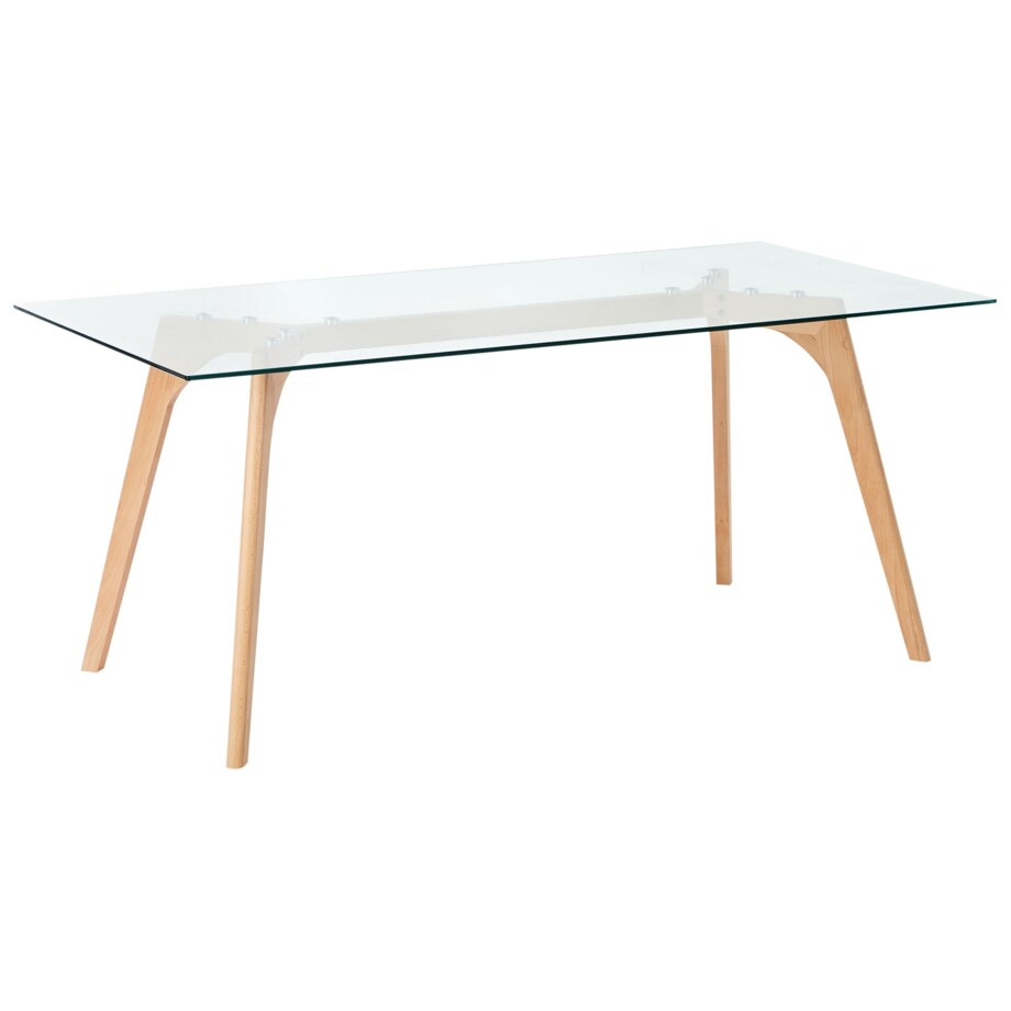 Stół do jadalni szklany 180 x 90 cm HUDSON