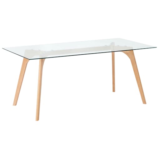 Stół do jadalni szklany 180 x 90 cm HUDSON