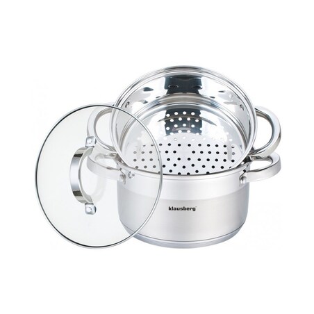 Klausberg garnki do gotowania na parze 18cm 3 elementy KB7135