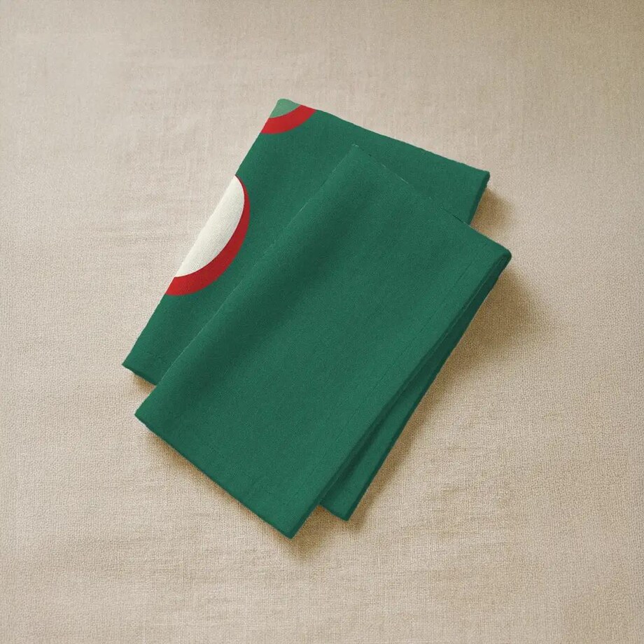 Serwetki świąteczne - HO HO HO - zielone tło (2szt.)